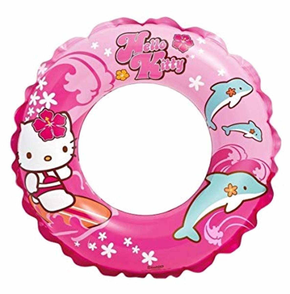 Hello Kitty Swimming Ring 20" (51cm) One piece, Individual Packing, Dolphins Design