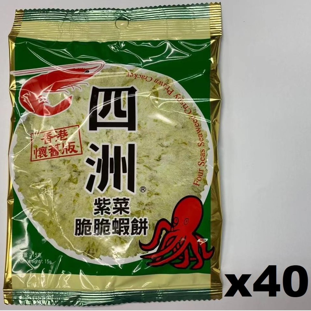FS0035 紫菜脆脆蝦餅 15g x ( 40包裝) 此日期前最佳:2026年03月27日