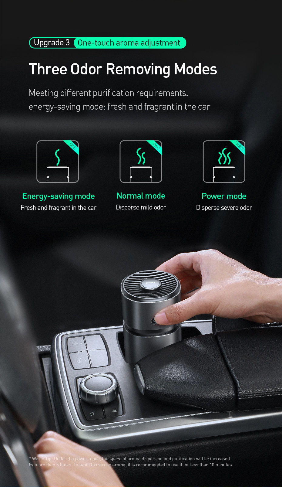 Baseus Breeze fan Air Freshener for vehicles(with Formaldehyde