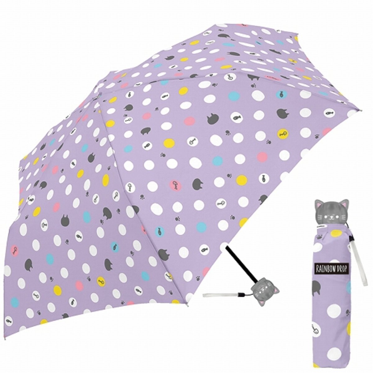 CRUX Kids Foldable Umbrella Animal Cat 50 cm 31418 -- Purple
