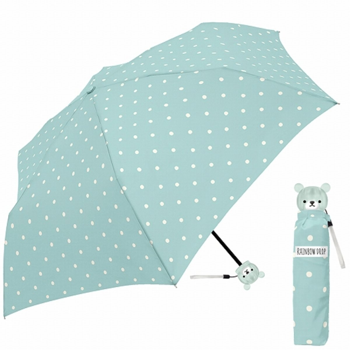 CRUX Kids Foldable Umbrella Animal Bear 50 cm 31423 -- Mint Blue