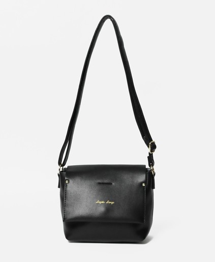 anello bag black leather