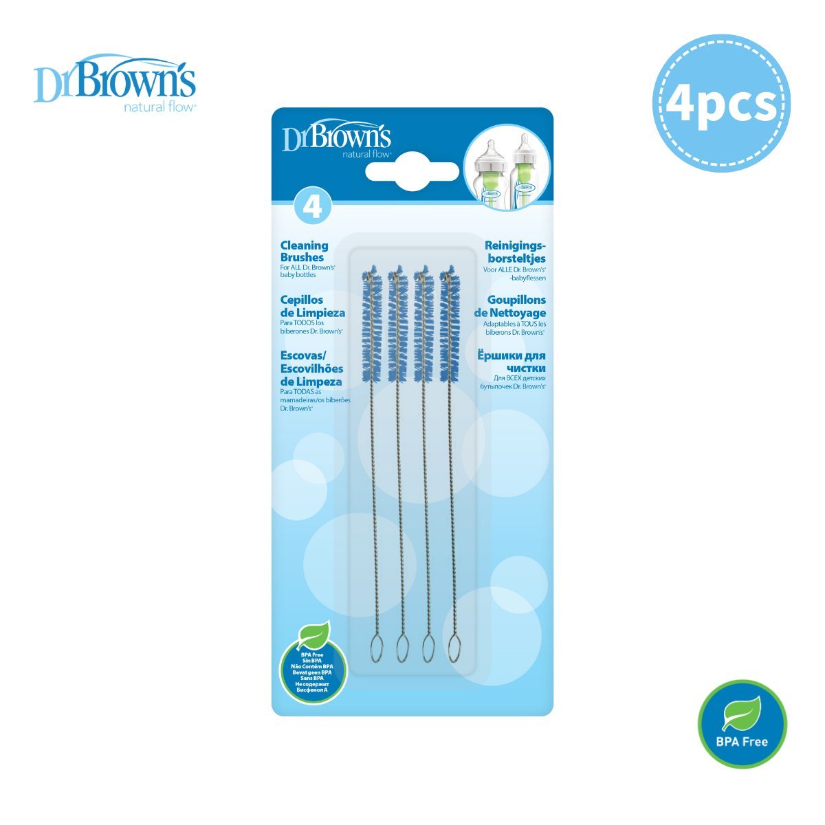 Cleaning Brushes 4-Pack