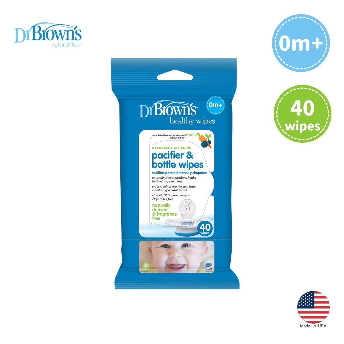 Cleaning Wipes 40's - Pacifier & Bottle