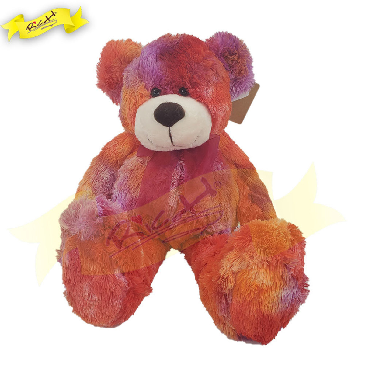 45 cm Rainbow Bear - Red / Purple (C17810L)