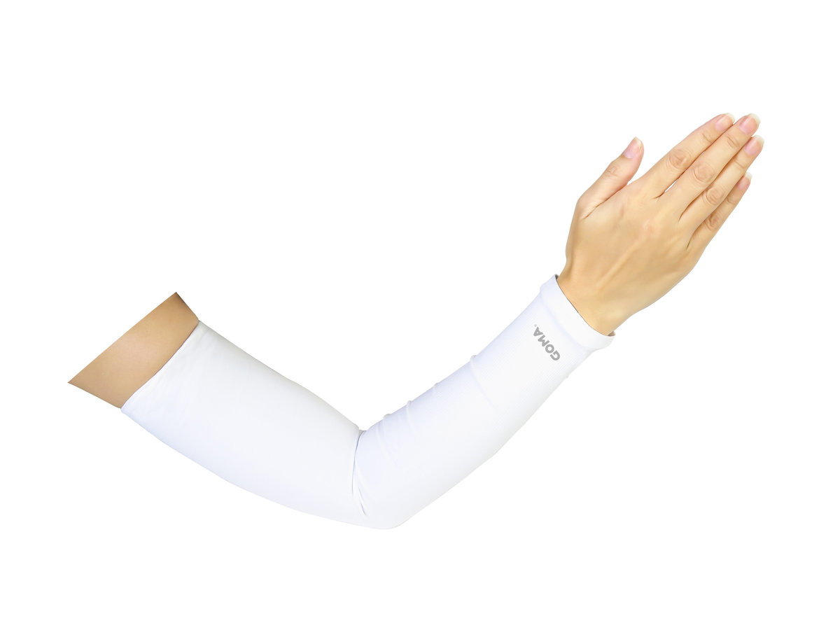 GP913W 清涼防曬手袖, 白色