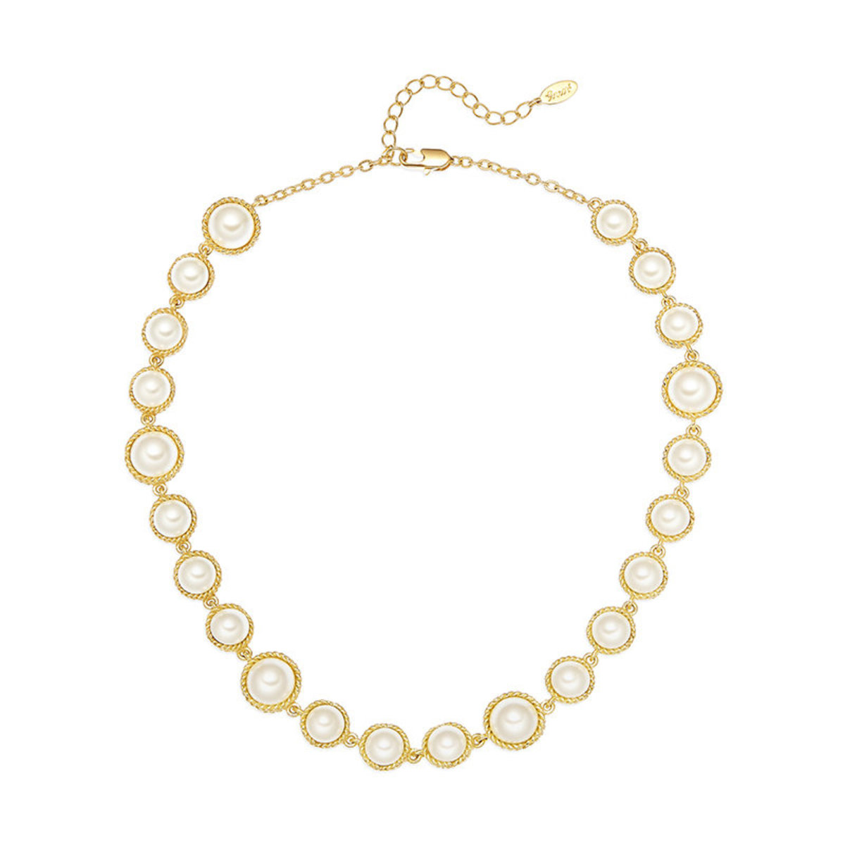 Grossé | Statement Pearl: gold plating, faux pearl necklace | Color ...