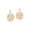 Perle Luxe: gold plating, rhinestone, faux pearl pierced earrings