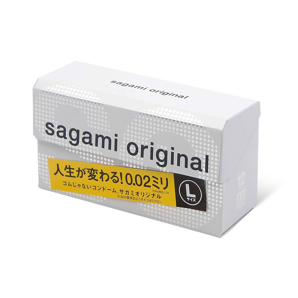 Sagami Original 0.02 L-size 58mm 12's Pack PU Condom