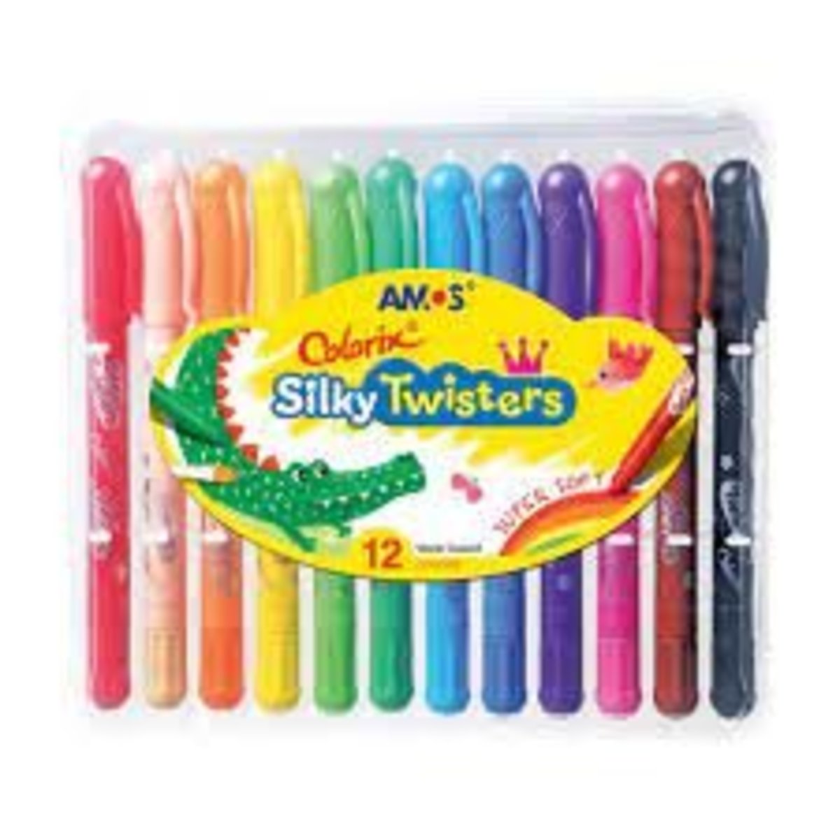 AMOS - Korea AMOS Colorix® Silky Twisters, 12 Colour Set #CST12《HK Authorized》