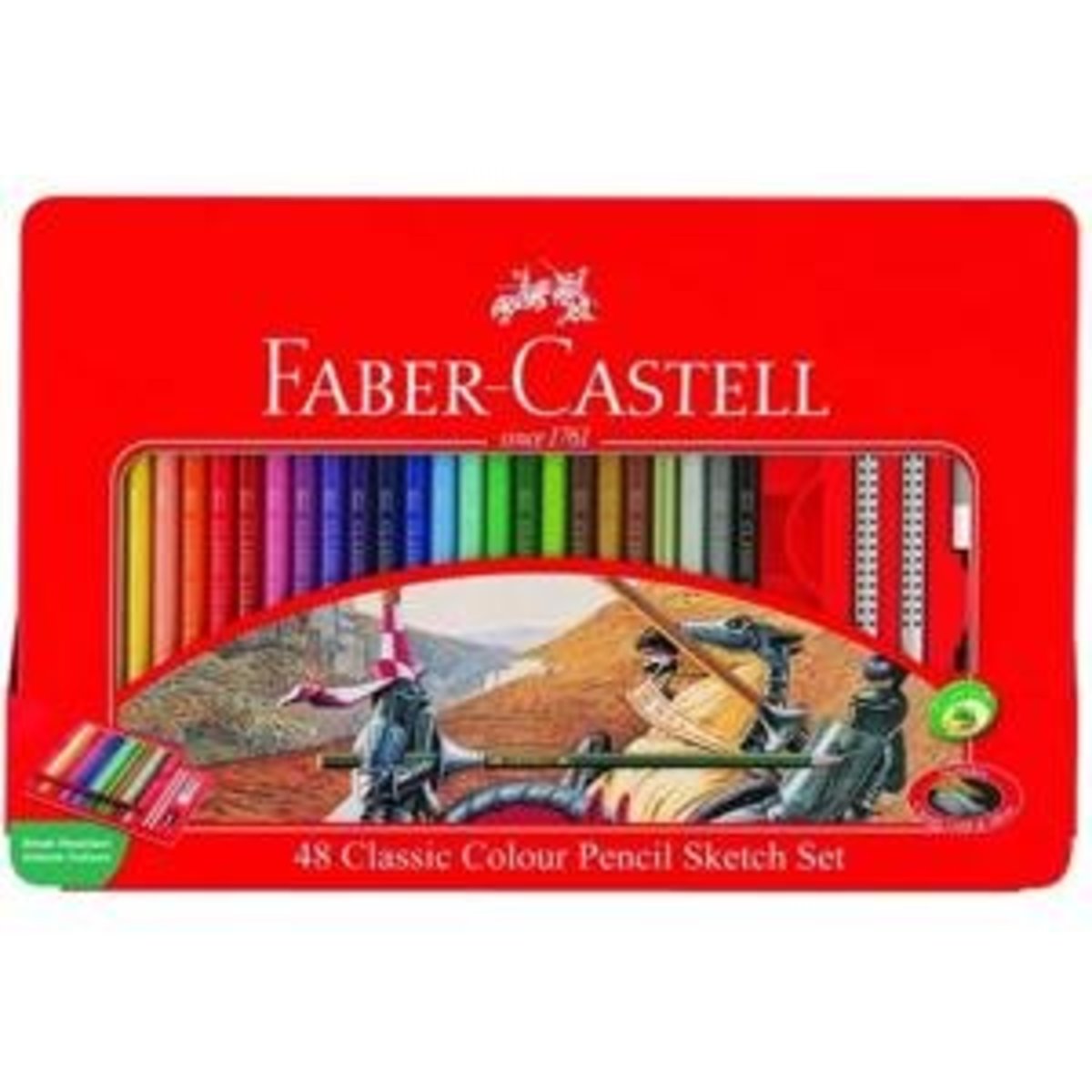 Faber-Castell - German 48 Classic Colour Pencils Sketch Set (Tin Case) #115849《HK Authorized》