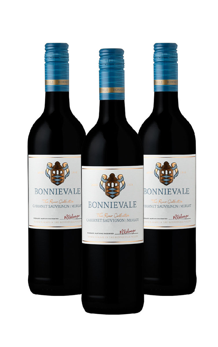 Bonnievale Cellars Cabernet Sauvignon Merlot-2017 x 3 bottles