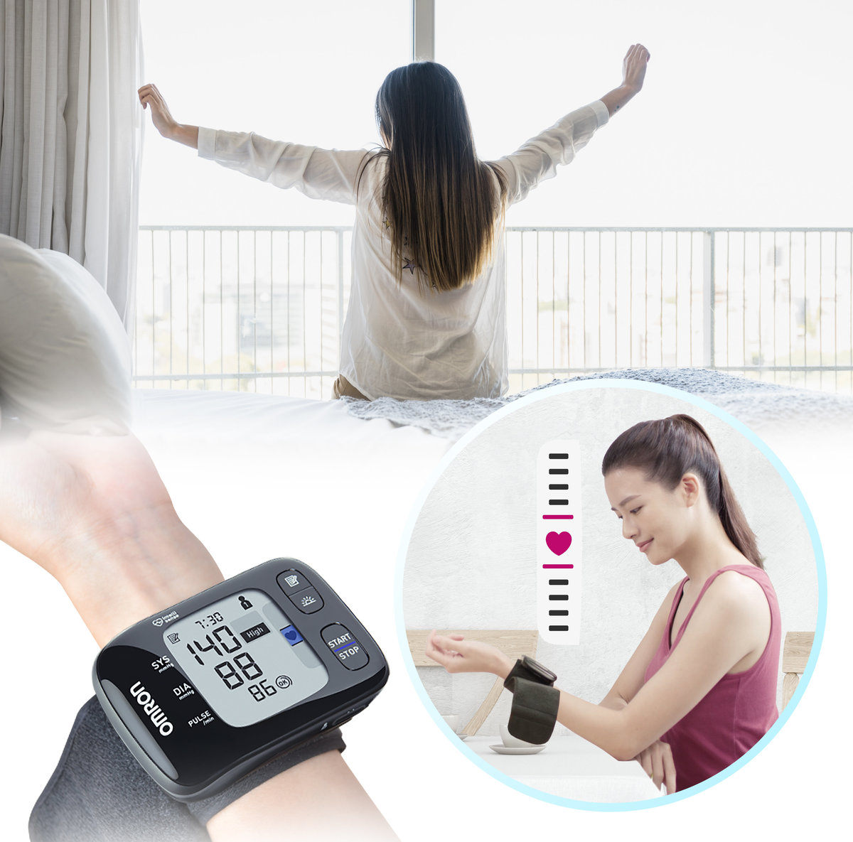OMRON | 歐姆龍藍牙智能一體式手腕血壓計HEM-6232T | HKTVmall 香港 