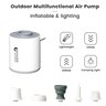 露營用品 - 最新版本 TINY PUMP X 三合一超輕便充抽氣營燈三用泵 - 沙灘 旅行 家居用品  適用水泡 氣床 橡皮艇 可接駁真空壓縮衣物抽氣
