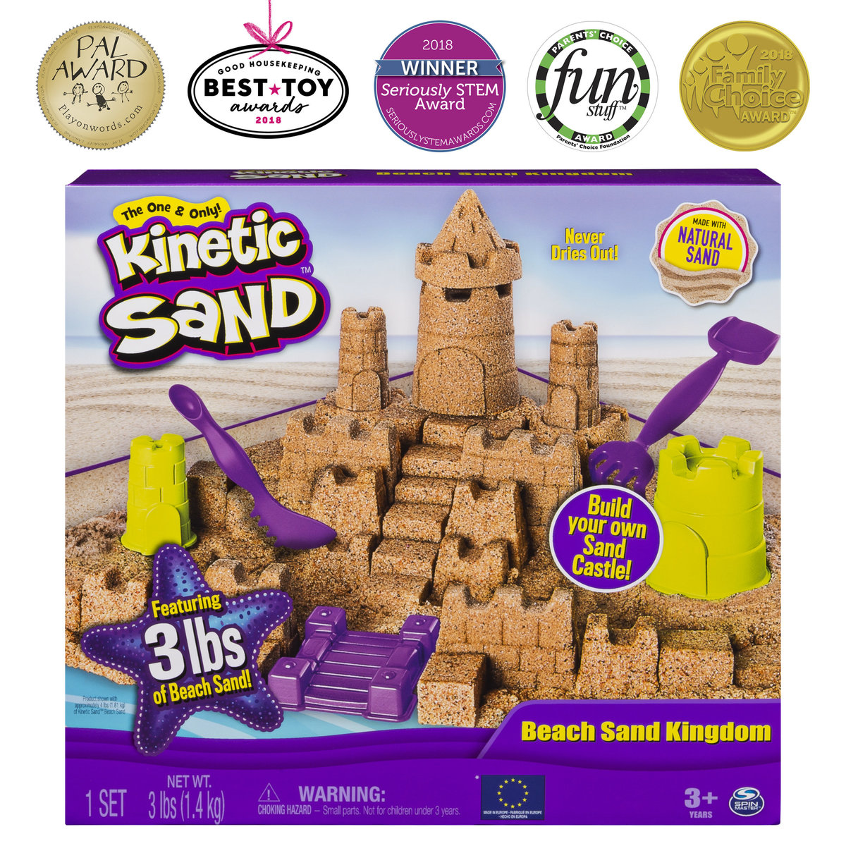 Kinetic Sand | Beach Sand Kingdom (3lb 