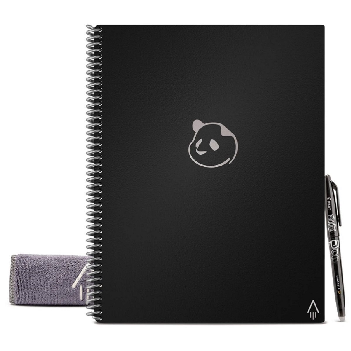 PANDA PLANNER Erasable Notebook Letter BLACK