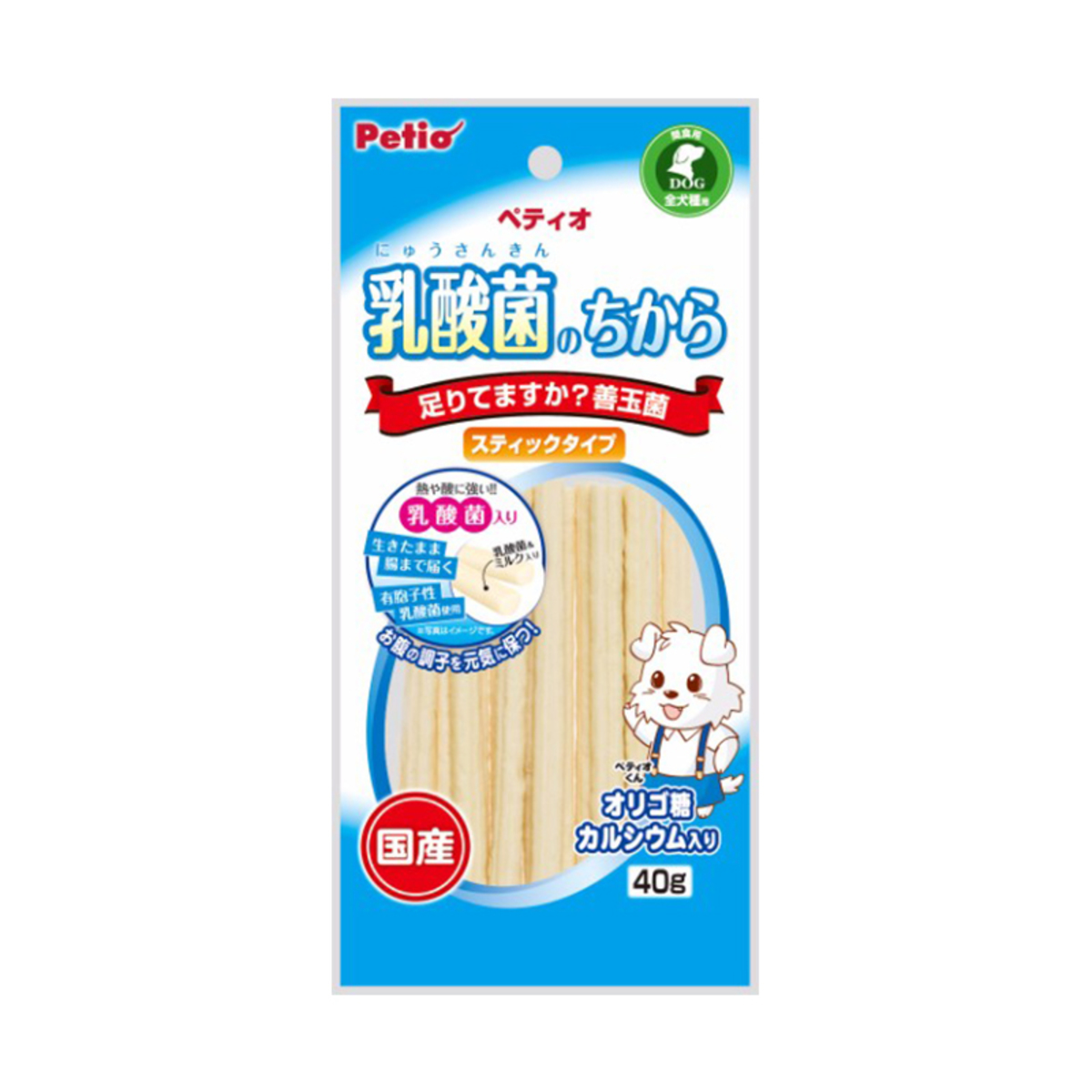 日本產 乳酸菌 善玉菌牛乳棒（腸胃健康）狗小食40g#A91 (W12580)