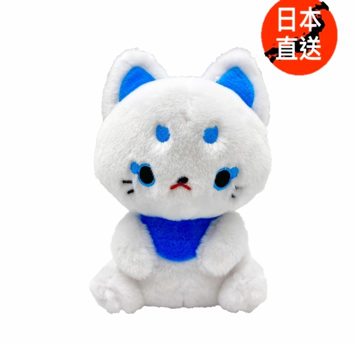 白狐狸-藍色毛絨公仔(日本直送)