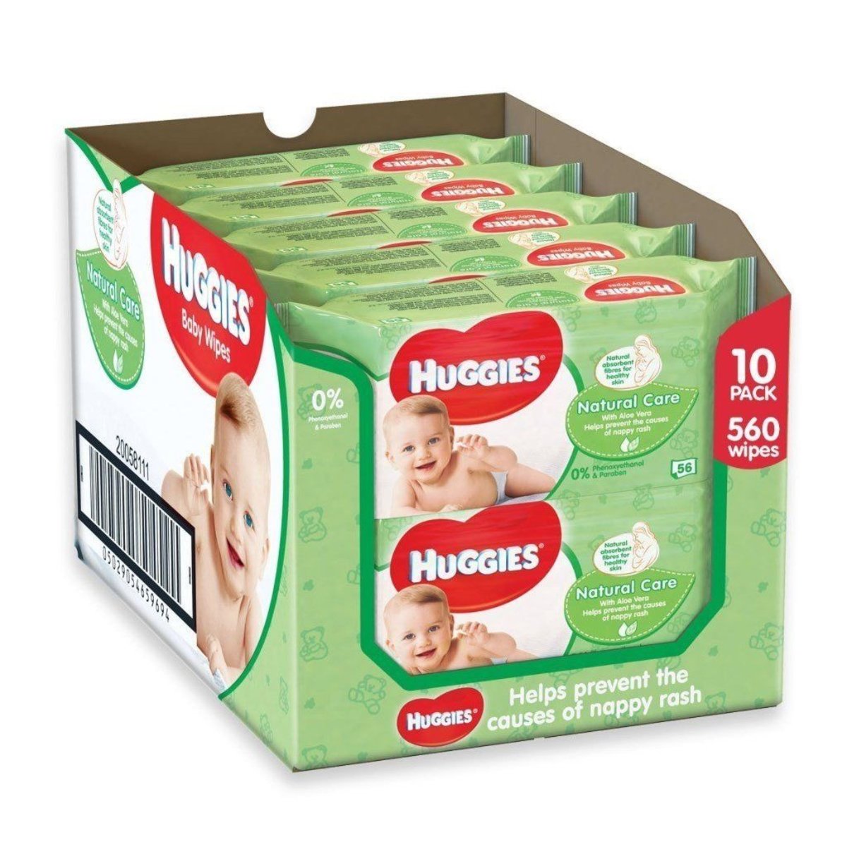 huggies natural care wipes box