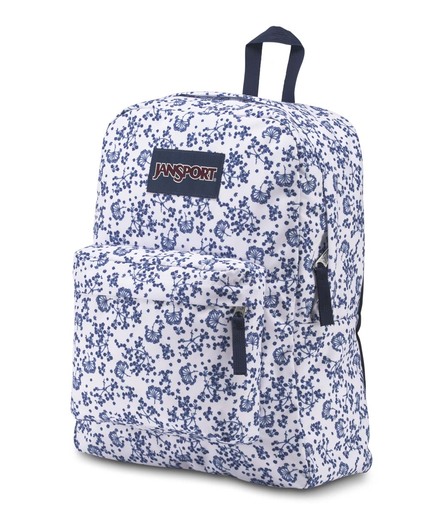 jansport white field floral backpack