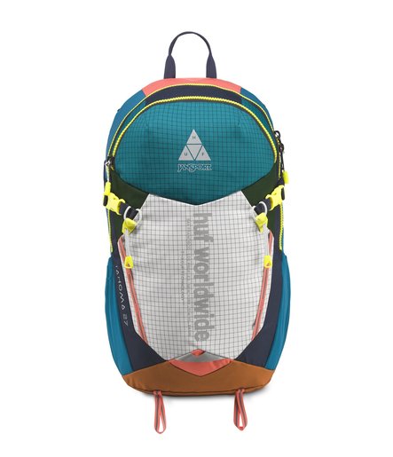 aqua blue jansport backpack