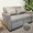 2 Seaters Multi-functional Foldable Fabric Sofa bed MR-7258 Beige