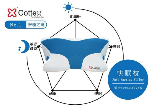 Cottex Cottex 快眠枕 Hktvmall 香港最大網購平台