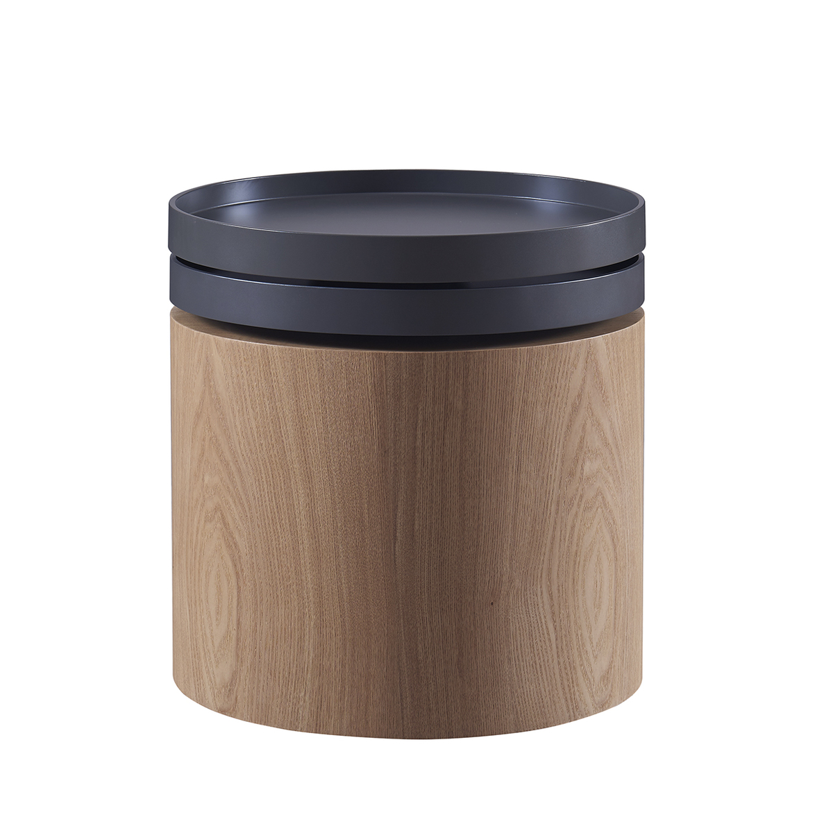 18.9“ ASH with Dark Grey COLOR Round Coffee table