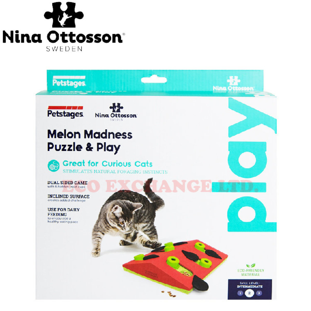 Nina Ottosson Melon Madness Puzzle & Play Cat Game