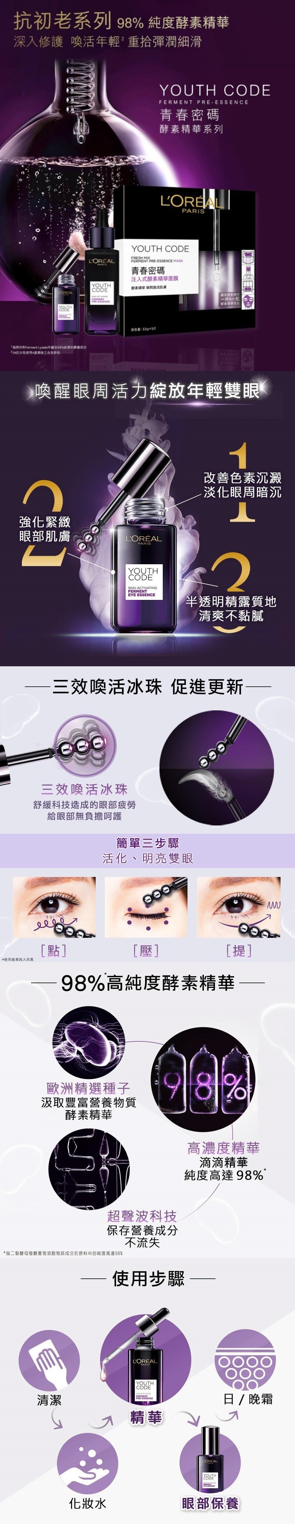 youth code ferment eye cream