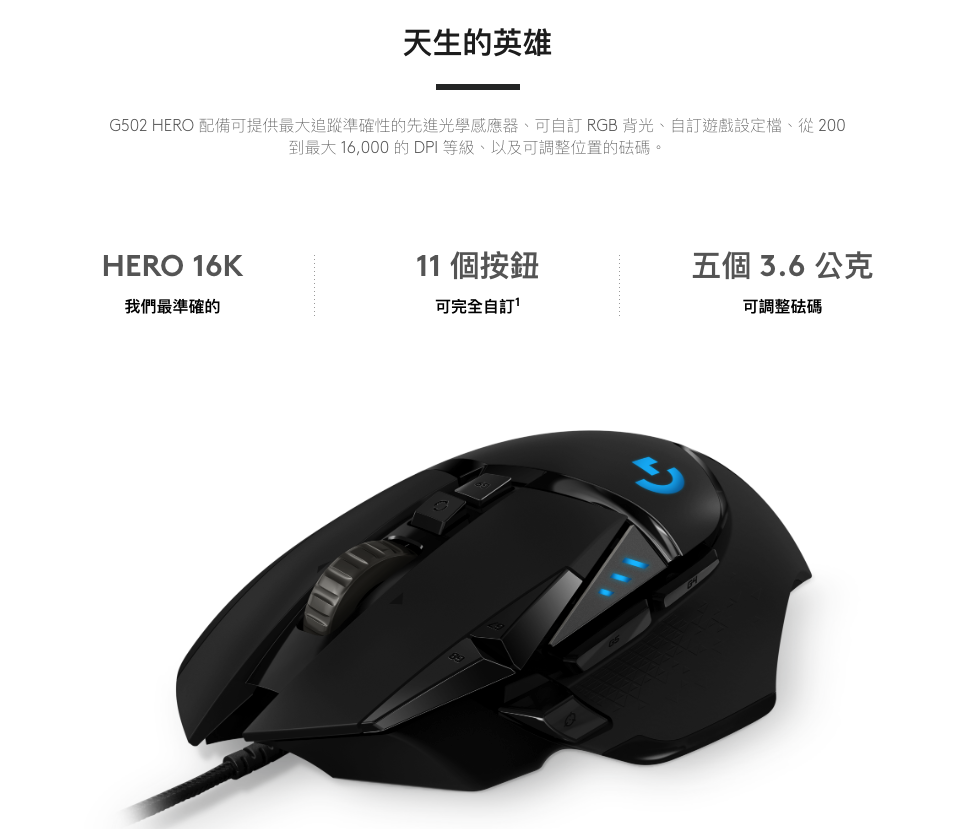 Logitech G502 Hero High Performance Gaming Mouse Parallel Import Hktvmall Online Shopping