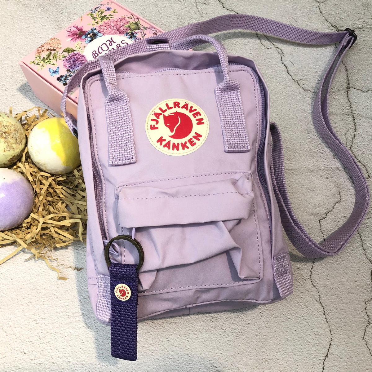 kanken sling pastel lavender