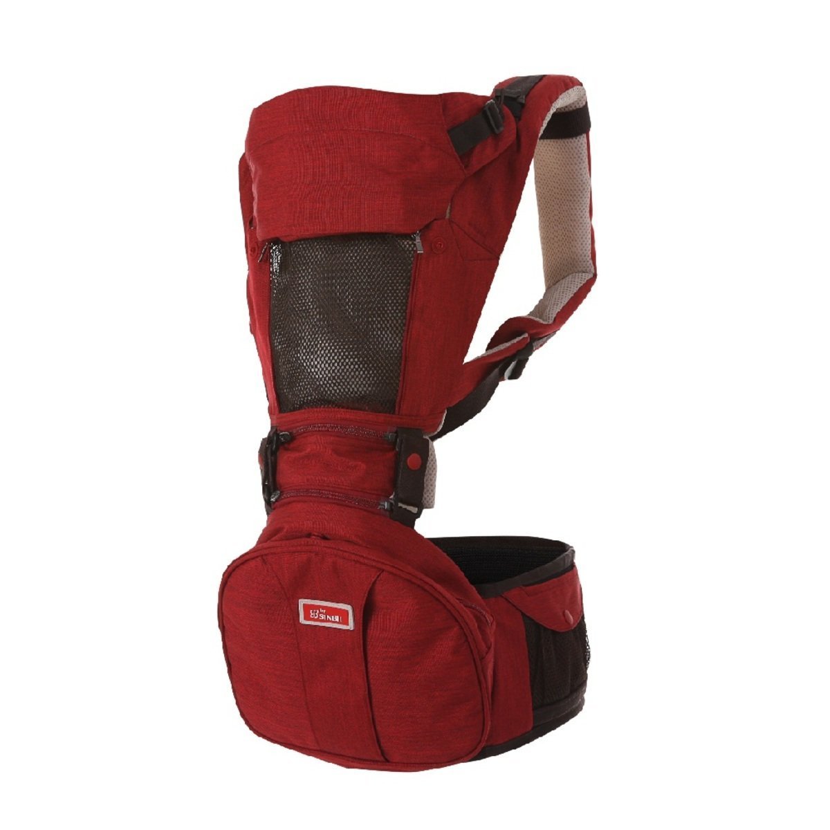 Sinbii EZBAG 2.0 HIPSEAT CARRIER-RED (Included drooping pads)