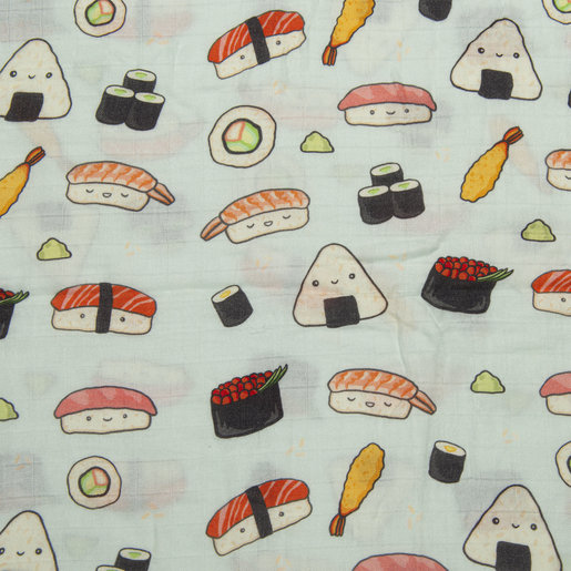 loulou lollipop sushi crib sheet