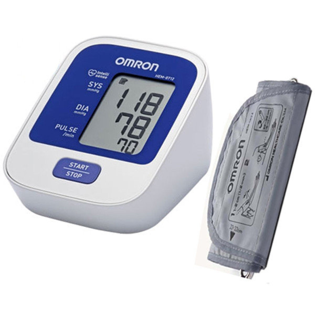  Omron HEM 8712 Blood Pressure Monitor : Health & Household