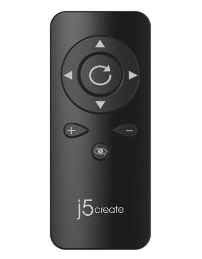 USB™ 4K ULTRA HD Webcam with 5x Digital Zoom Remote Control – j5create