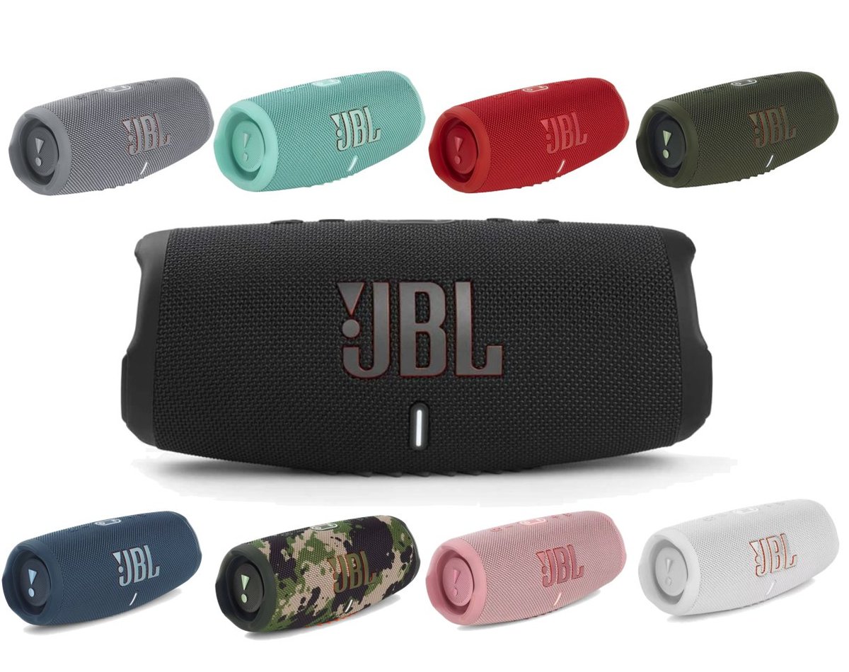 JBL | JBL Charge 5 便攜式防水藍牙喇叭[黑色] | 顏色: 黑色| HKTVmall