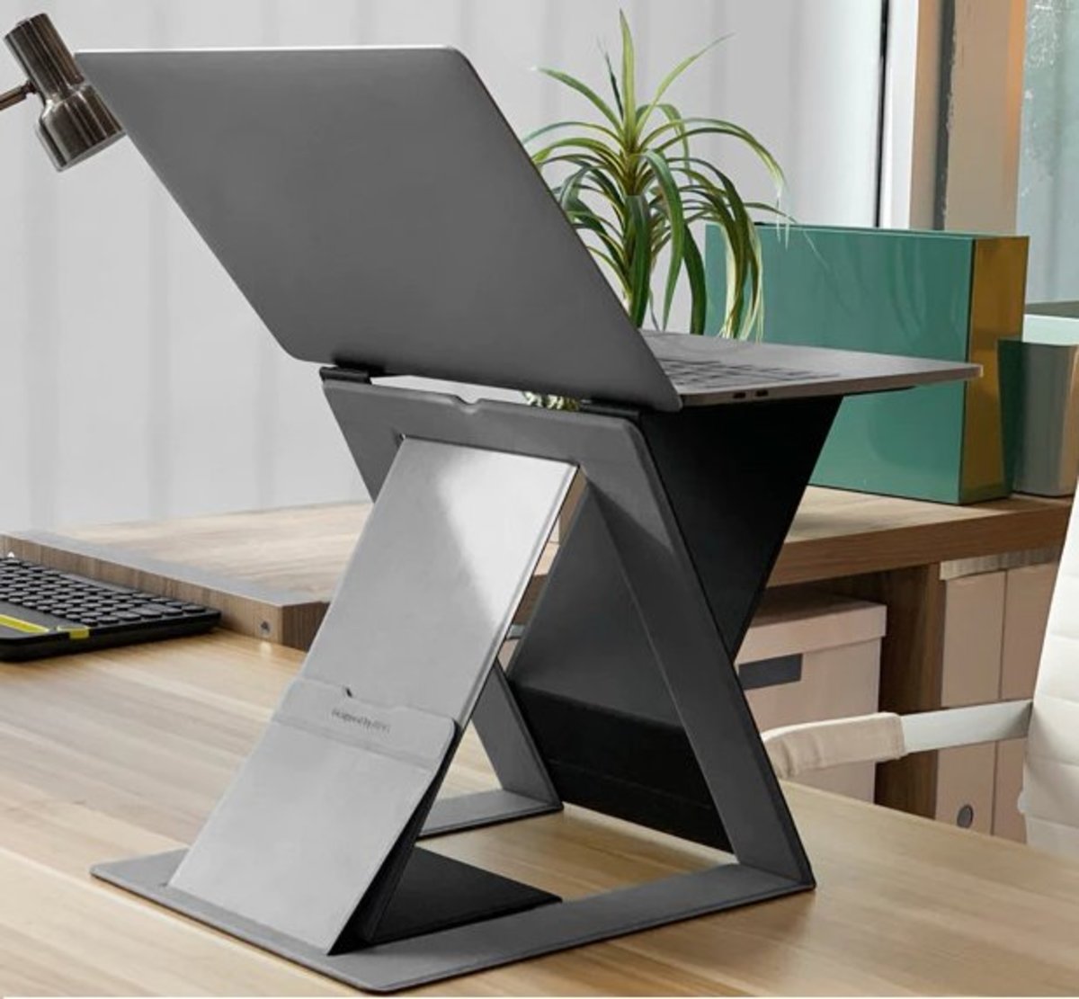 Z 4-in-1 invisible Sit-stand Laptop Desk - Grey