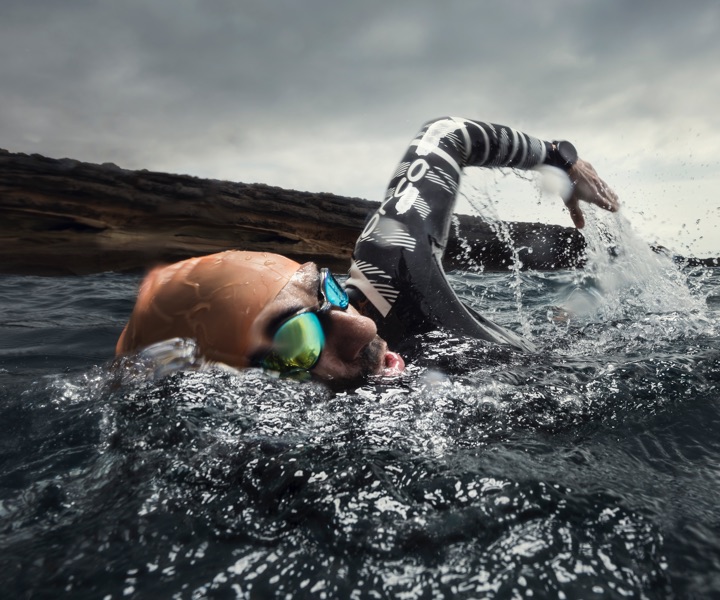 vivoactive open water swimming