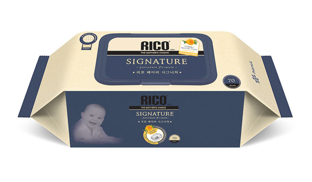 Korea Rico | Baby Signature Wet Wipes (Antibacterial Effects) (Cap)  70's/pack | HKTVmall The Largest HK Shopping Platform