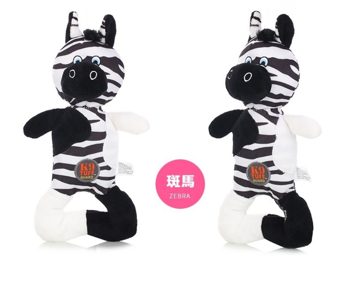狗狗耐咬發聲玩具(11"斑點斑馬)-1個裝