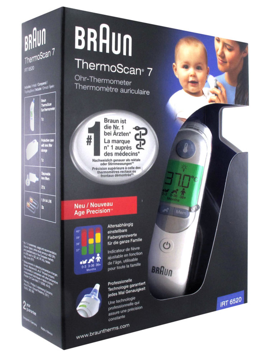 braun thermoscan irt6520 7 infrared ear thermometer