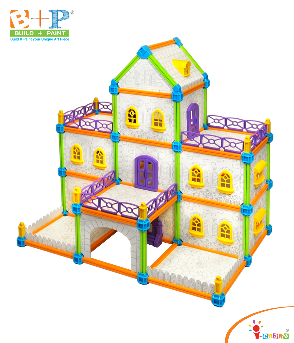 小小藝術建築師 - 莊園大宅 親子玩具 兒童益智玩具 幼兒教育玩具 建築模型 填色畫畫 STEAM STEM  科學教育玩具 