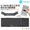 IC-BK08 Ultra Slim Bluetooth Foldable Keyboard US Layout with Sensitive TouchPad Grey