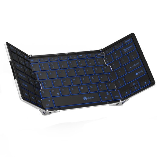 iClever | IC-BK05 Dual Mode Bluetooth Foldable Keyboard with