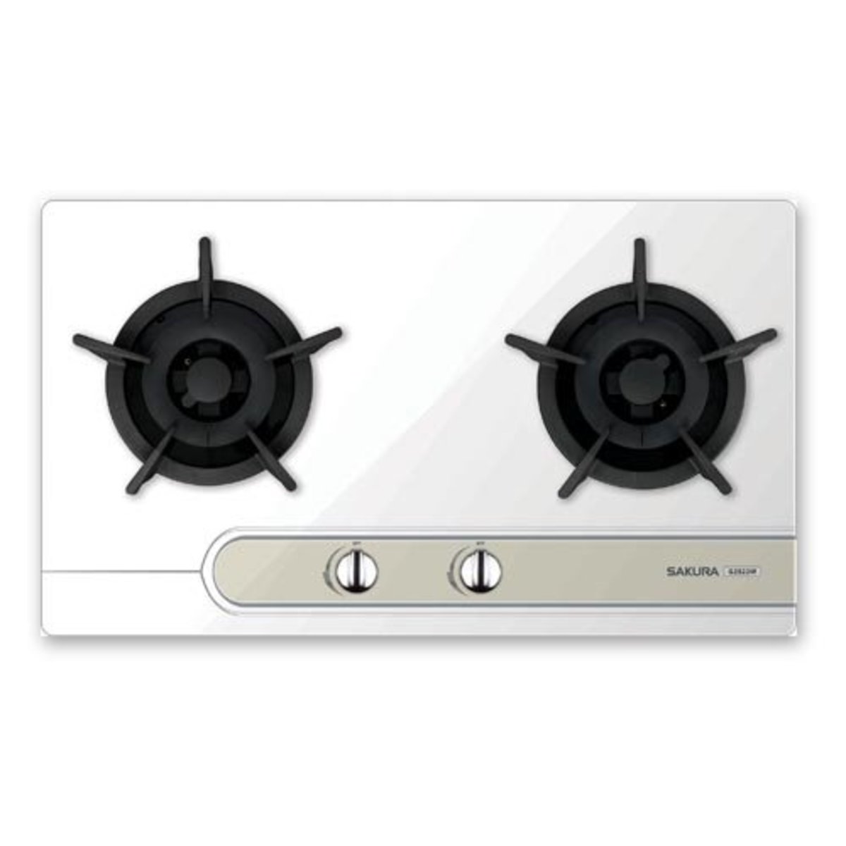 G2522W Built-in Double Burner LPG Cooking Hob