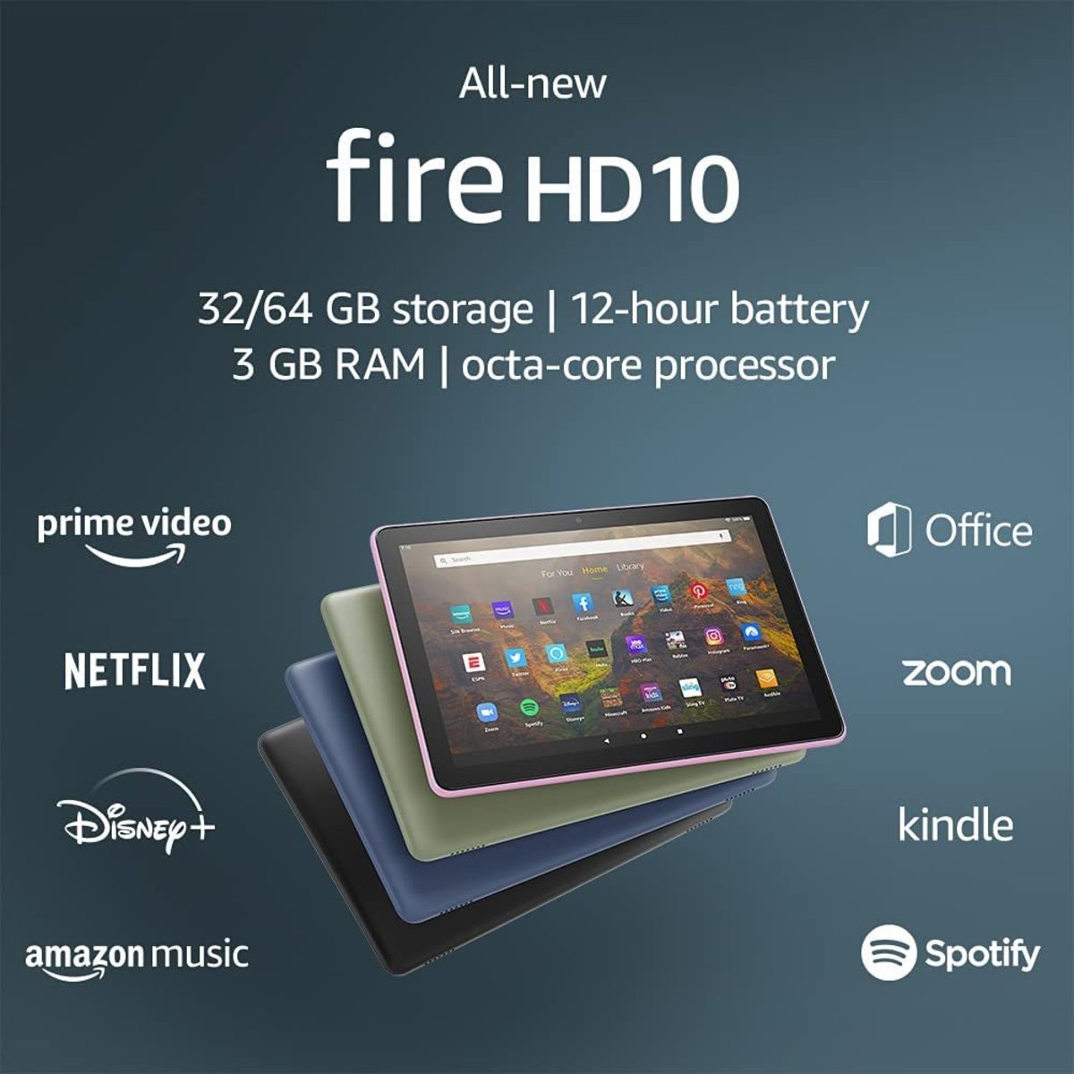 PC/タブレット タブレット AMAZON | All-New Fire HD 10 智能平板(第11 代2021年版本) (32 GB 