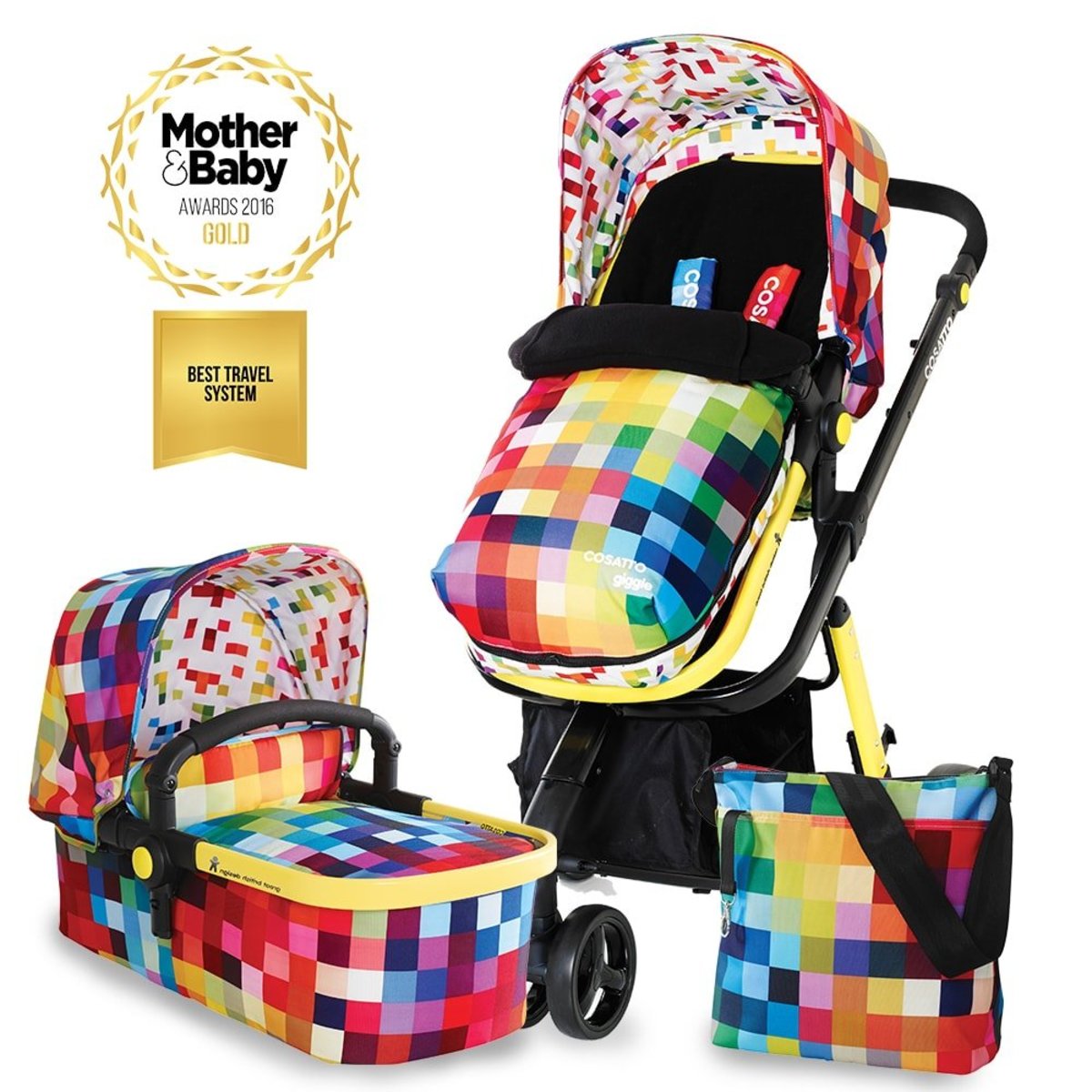 cosatto giggle pixelate travel system