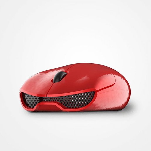 red bluetooth mouse