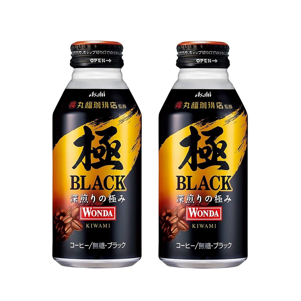 Asahi | Wonda Black coffee 400g × 2 cans (Parallel import) New